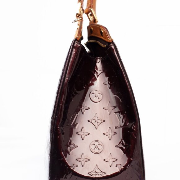 Authentic Louis Vuitton Vernis Monogram Amarante Brea MM Handbag - Picture 4 of 16
